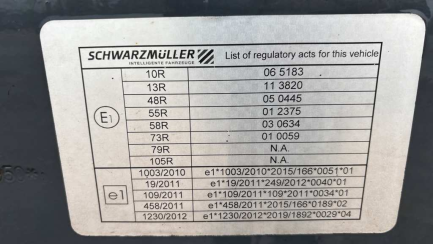 Zdjęcie przedmiotu: SCHWARZMULLER J-serie J06VLN2 36.0t Declaration of loss of registration certificate