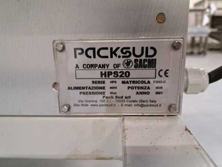 Zdjęcie przedmiotu: LINIA DO AUTOMATYCZNEGO PAKOWANIA KANAPEK PACKSUD HPS 20