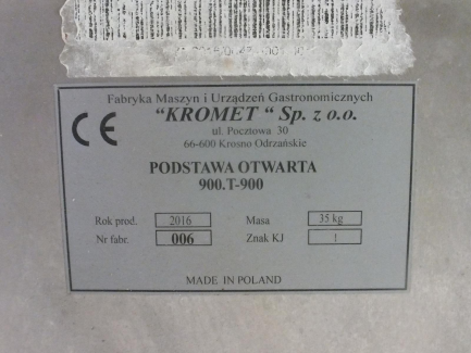 Zdjęcie przedmiotu: Gas stove KROMET Sp. z o.o. 900.KG-4