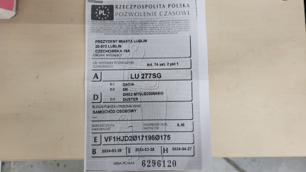 Zdjęcie przedmiotu: Dacia Duster 1.0 TCe Prestige LPG Brak dokumentacji LPG