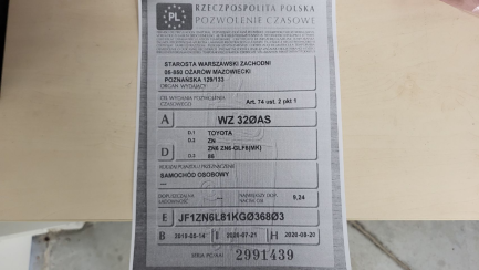 Zdjęcie przedmiotu: Toyota GT86 2.0 Nitro Blue