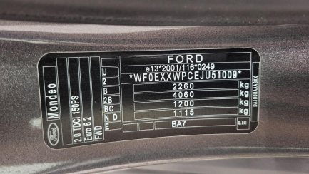 Zdjęcie przedmiotu: Ford Mondeo Hatchback 2.0 TDCi Trend Oświadczenie o utracie DR