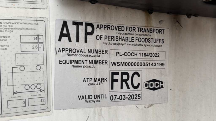 Zdjęcie przedmiotu: SCHMITZ SKO FP60 COOL/13.4 24 35.0t