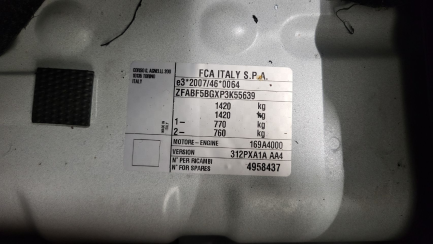 Zdjęcie przedmiotu: Fiat Panda 1.2 LPG No documentation for the gas installation