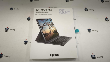 Zdjęcie przedmiotu: Планшет Apple iPad Pro 12.9'' 64GB Wi-Fi + Cellular сірого кольору, код виробника: MTHJ2FD/A + клавіатура для iPad Logite Slim Folio Pro Graphite
