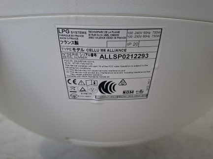 Zdjęcie przedmiotu: LPG CELLU M6 ALLIANCE medical device for the regeneration and stimulation of skin tissues.