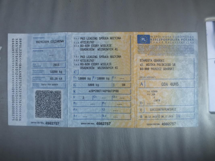 Zdjęcie przedmiotu: Przyczepa z osiami centralnymi KONAR JG6