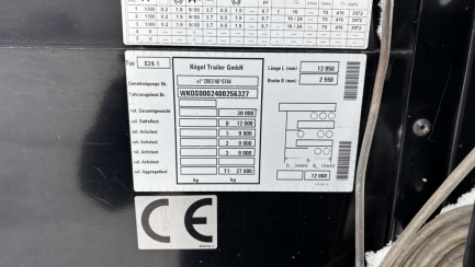 Zdjęcie przedmiotu: KOEGEL SN 24 Mega CO24P90/910/13.95 35.0t