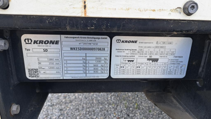 Zdjęcie przedmiotu: KRONE SDP 27 43.0t Mega Oświadczenie o utracie DR
