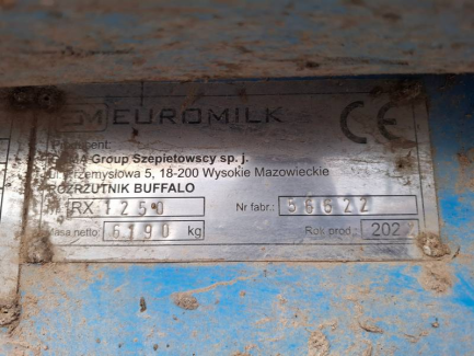 Zdjęcie przedmiotu: Rozrzutnik obornika EUROMILK BUFFALO RX 1250