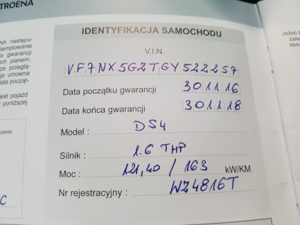 Zdjęcie przedmiotu: Citroen Ds4  1.6 THP SoChick