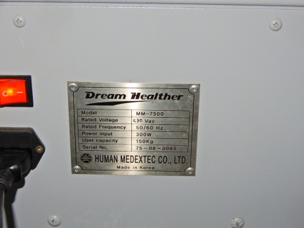 Zdjęcie przedmiotu: HUMAN MEDEXTEC CO., LTD. Vibrating platform MM-7500 Dream Healther