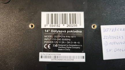 Zdjęcie przedmiotu: Dotykacka tablet 14" + stojak 