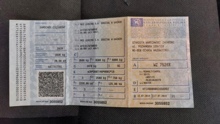 Zdjęcie przedmiotu: RENAULT/CARPOL MASTER FWD dCi E6 3.5t L3H1 Pack ClimS&S+E