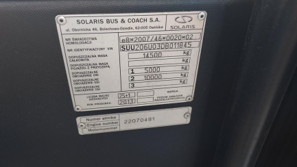 Zdjęcie przedmiotu: SOLARIS URBINO 8