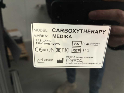 Zdjęcie przedmiotu: Urządzenie kosmetyczne Medika Carboxytherapy 