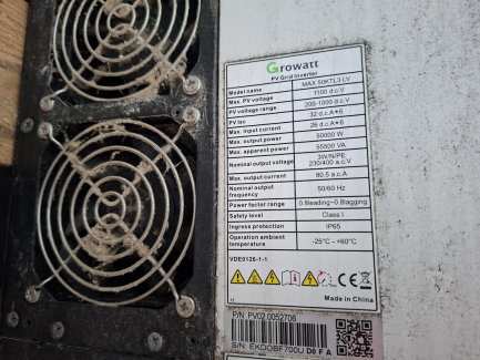 Zdjęcie przedmiotu: Elementy instalacji Fotowoltaicznej o mocy 108,745 kWp