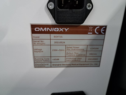 Zdjęcie przedmiotu: OMNIOXY DUO hyperbaric chamber