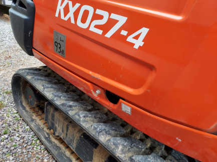 Zdjęcie przedmiotu: Kubota KX027-4 mini excavator