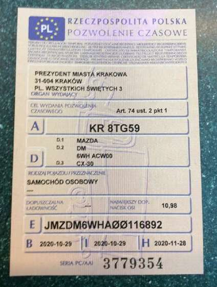 Zdjęcie przedmiotu: Mazda CX-30 2.0 E6d Enso Aut. Oświadczenie o utracie DR