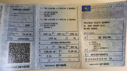 Zdjęcie przedmiotu: Toyota Corolla sedan 1.8 Hybrid Comfort