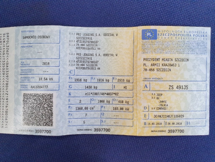 Zdjęcie przedmiotu: Jeep Compass 1.4 TMair Limited FWD S&S