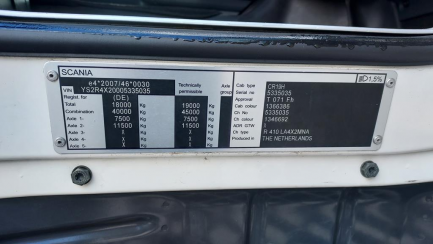 Zdjęcie przedmiotu: SCANIA R410 E6 19.0t LA 4x2MNA High