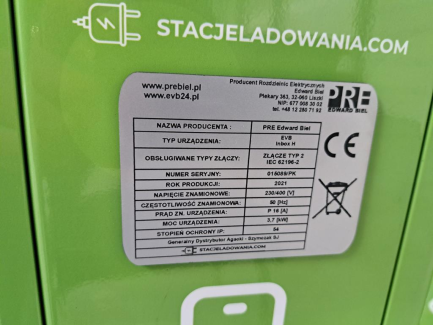 Zdjęcie przedmiotu: PRE Edward Biel EVB Inbox H charging station