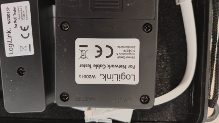 Zdjęcie przedmiotu: Narzędzia sieciowe LogiLink Tester kabli sieciowych z PoE (WZ0015P)