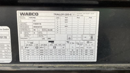 Zdjęcie przedmiotu: KRONE SDP 27 43.0t Dropside