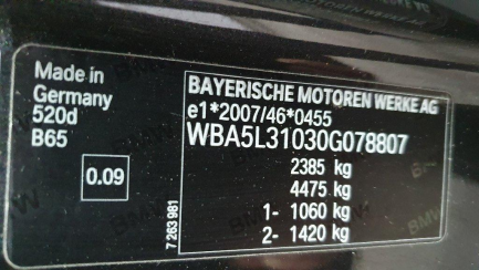 Zdjęcie przedmiotu: Bmw 520d aut