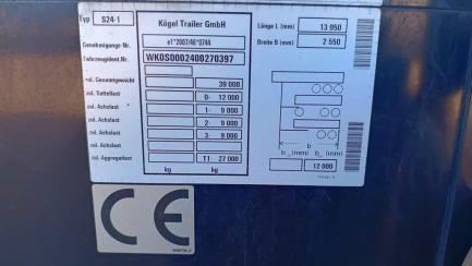Zdjęcie przedmiotu: KOGEL SN 24 Skrzyniowa
