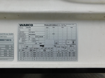 Zdjęcie przedmiotu: KRONE SD Curtain semitrailer