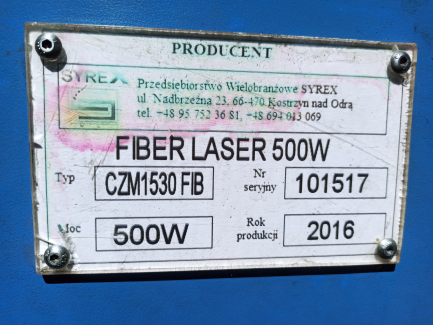 Zdjęcie przedmiotu: Fiber 500 CNC laser cutter