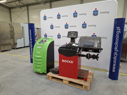 Zdjęcie przedmiotu: Workshop equipment set (VIAKEN X520 air conditioning service station, ROCKS OK.-08.3100 wheel balancer)