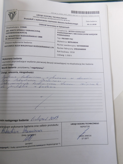 Zdjęcie przedmiotu: W&oacute;zek widłowy elektryczny Mitsubishi FB 15KRT PAC