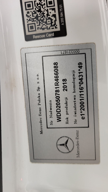 Zdjęcie przedmiotu: Mercedes-benz C 200 4MATIC 9G-TRONIC Oświadczenie o utracie DR