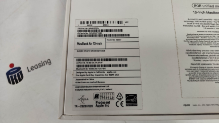 Zdjęcie przedmiotu: Ноутбук Apple MacBook Air 13 дюймів, 8-ядерний процесор Apple M1 із 7-ядерною графікою, 8 ГБ оперативної пам'яті, SSD на 256 ГБ (золотистий), код товару MGND3ZE/A