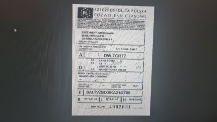 Zdjęcie przedmiotu: RANGE ROVER VELAR 2.0 Si4 GPF HSE