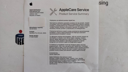Zdjęcie przedmiotu: Notebook / Laptop Apple MacBook Pro 16''