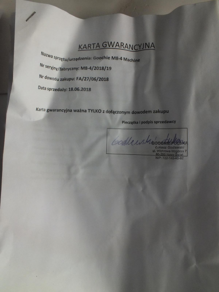 Zdjęcie przedmiotu: Goochie M8-4 M8-4 MACHINE cosmetic laser