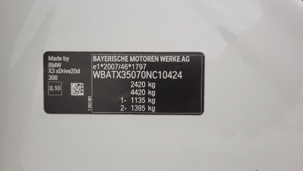 Zdjęcie przedmiotu: BMW X3 xDrive20d