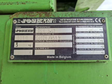 Zdjęcie przedmiotu: Przyczepa rolnicza objętościowa JOSKIN SILO-SPACE 20/40 (SILO-CARGO40)