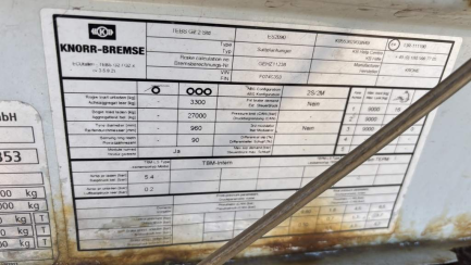 Zdjęcie przedmiotu: KRONE SD DA06CLNF 39.0t Cepik błąd w informacji o pojeździe