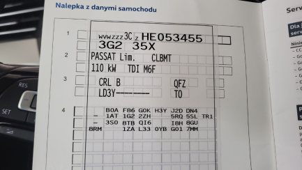 Zdjęcie przedmiotu: Volkswagen Passat 2.0 TDI BMT Comfortline