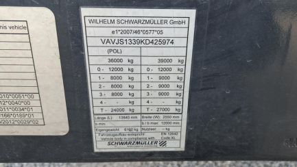 Zdjęcie przedmiotu: SCHWARZMULLER J-SERIE 36.0t Mega Dropside