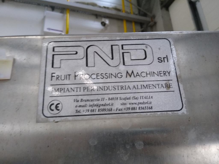 Zdjęcie przedmiotu: Apple peeler PND S.r.l. Fruit Processing Machinery Italy PEELING MACHINE PL6 160 BG