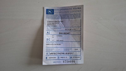 Zdjęcie przedmiotu: Citroen Berlingo 1.5 16V BlueHDi Oświadczenie o utracie DR