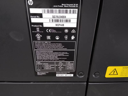 Zdjęcie przedmiotu: HP Jet fusion 4200 3d printer demo