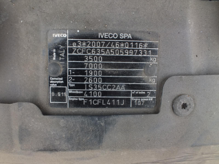 Zdjęcie przedmiotu: Iveco Daily 35C15 V L (19,6m3) Euro 5